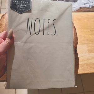 Rae Dunn 2 pack notebooks. NOTES/THOUGHTS
